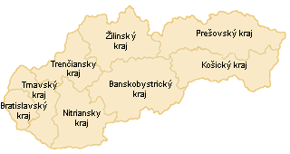 Prodejci dle krajů SR
